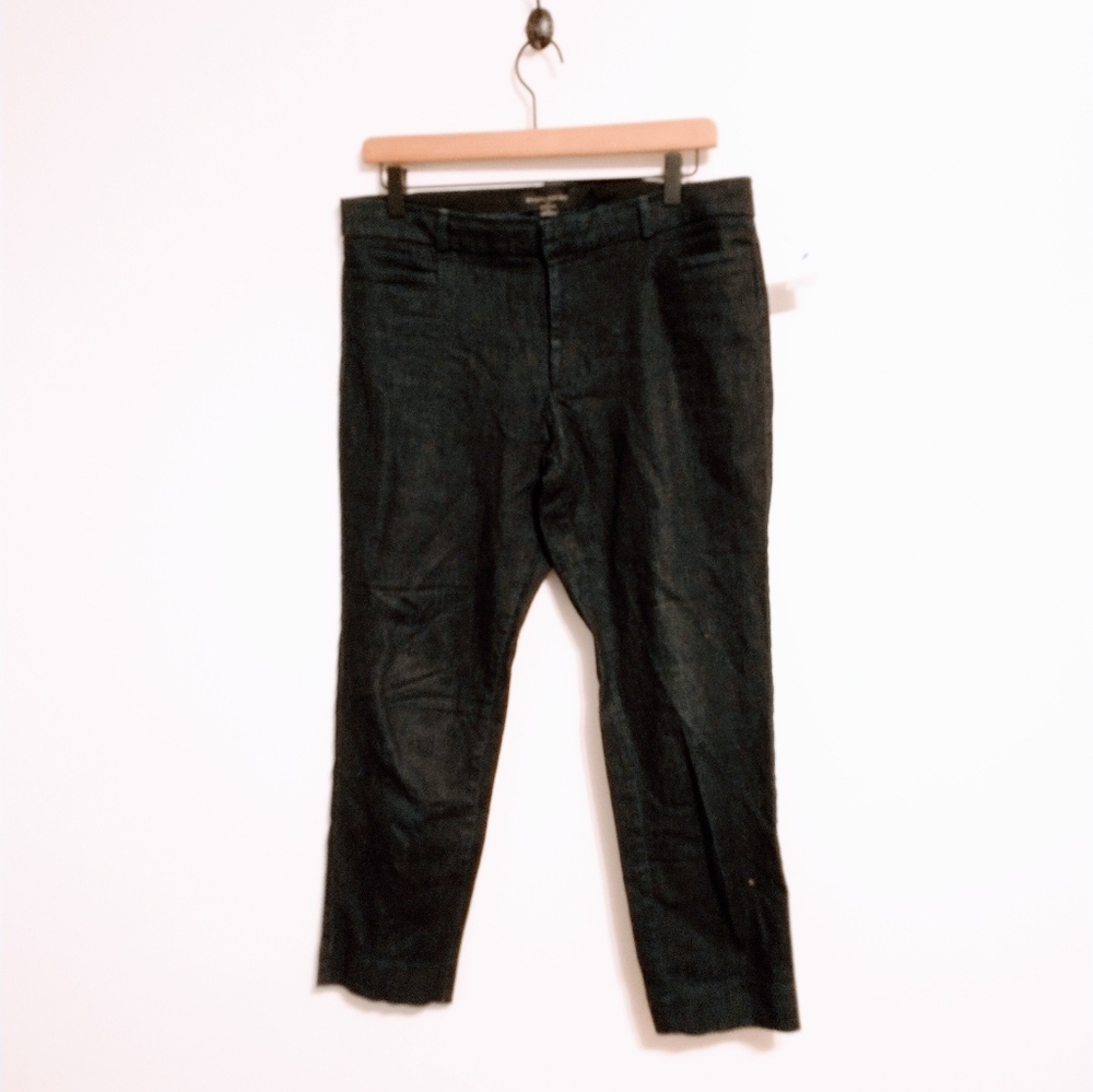 Banana Republic span fit dress pants in dark denim size 8 with front pockets